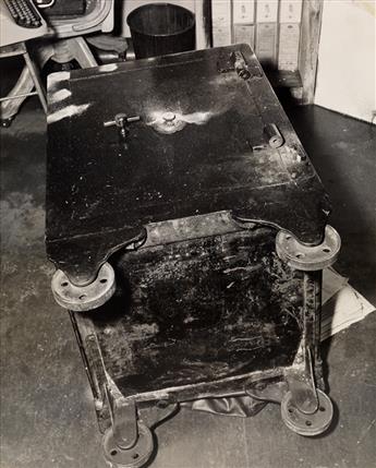 WEEGEE [ARTHUR FELLIG] (1899-1968) A series of four photographs showing how the police break into a safe.